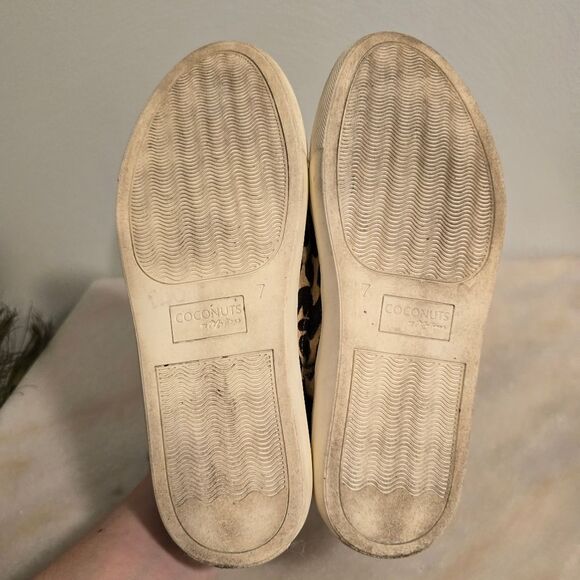 Coconuts Matisse Harlan Giraffe Print Calf hair leather High Top Sneaker Booties - Picture 8 of 12